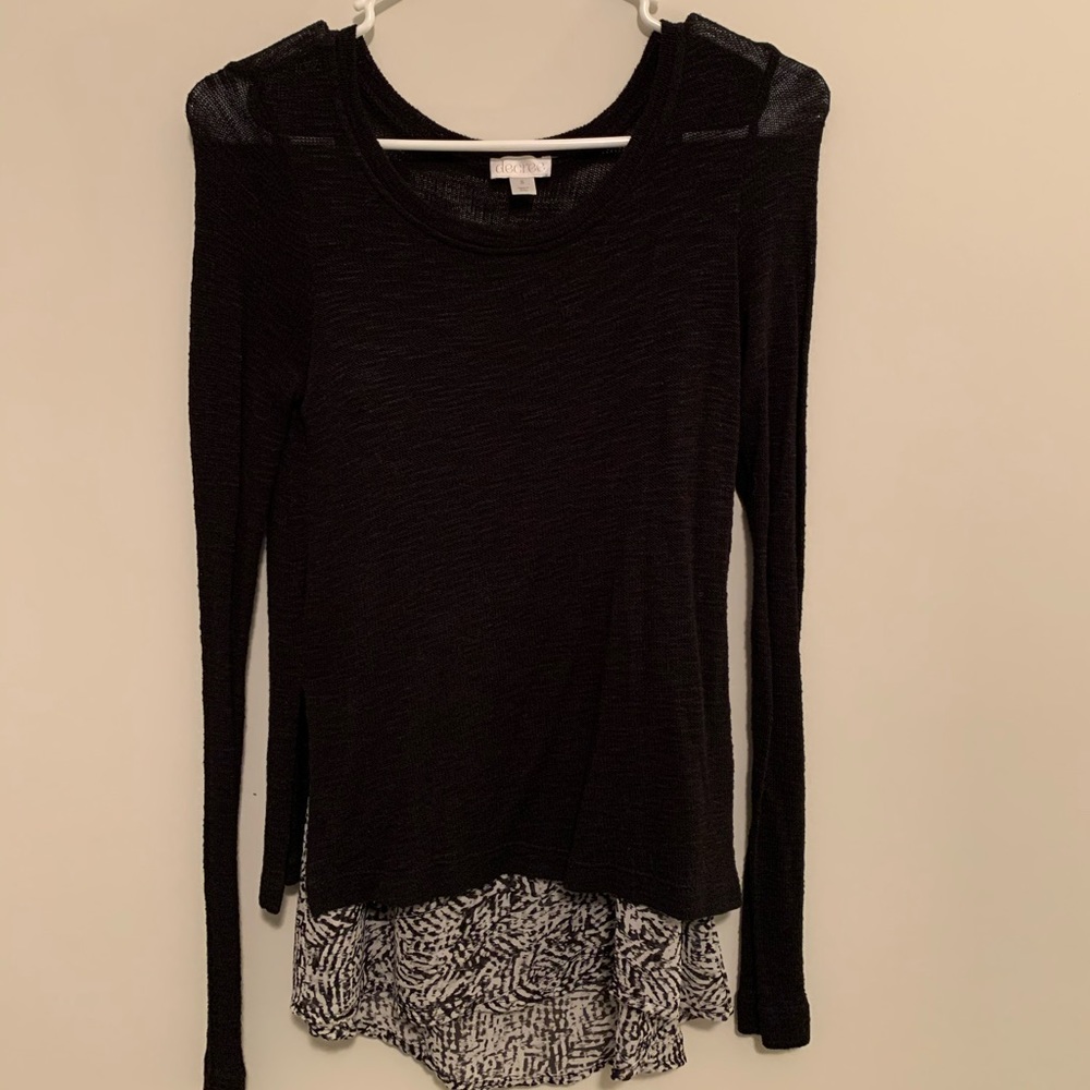Layered retro lightweight sweater